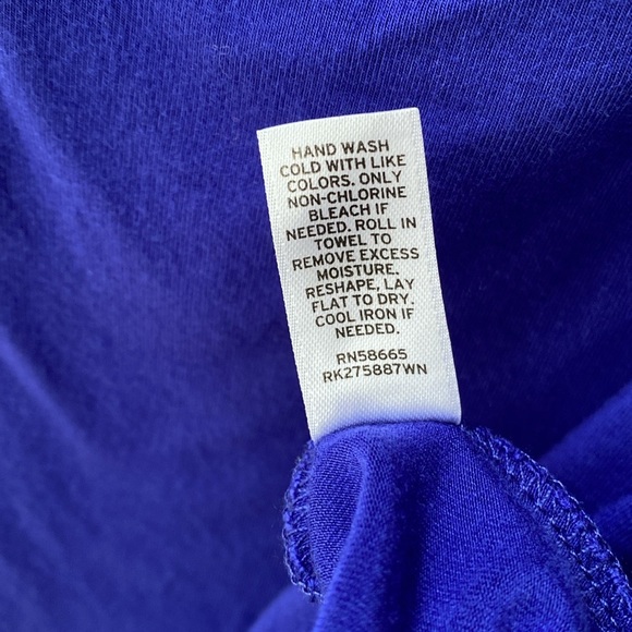 💙 14th & Union Bright Blue Stretch Knit Tank Top, Plus-Size 2X - Picture 9 of 10